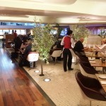 Virgin Atlantic Upperclass Clubhouse Business Lounge Heathrow Review 2014 restaurant