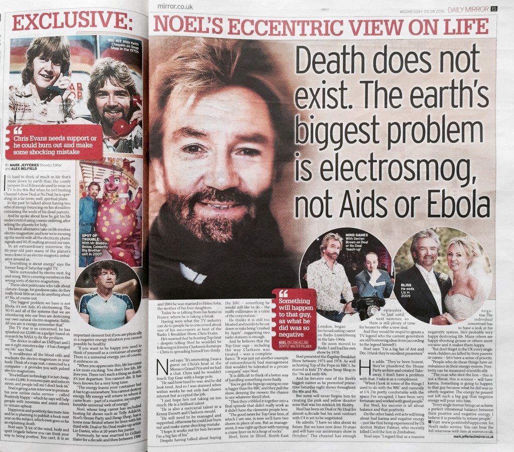 Noel Edmonds 5th August 2015