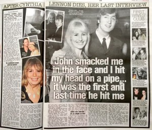 Cynthia Lennon 3rd April 2015 The Sun