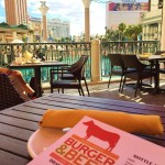 Mario Batali Review Burger Restaurant Best Burger Out doors Las Vegas boulevard outside dining