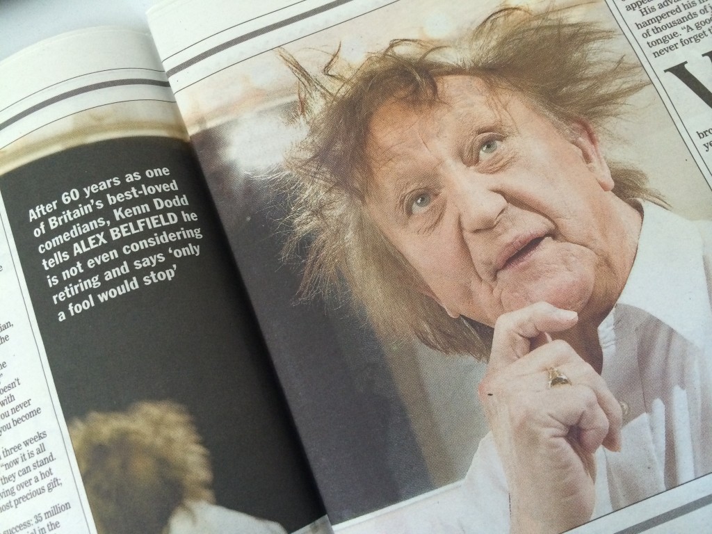 Ken Dodd Sunday Express Alex Belfield Exclusive