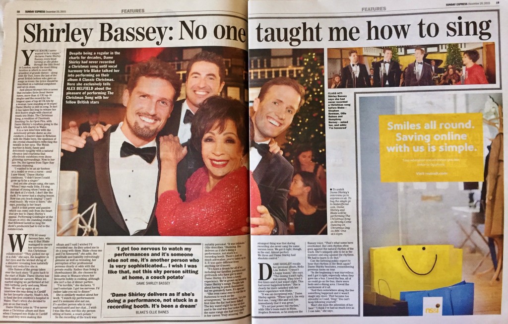 Dame Shirley Blake Alex Belfield Sunday Express Exclusive Interview